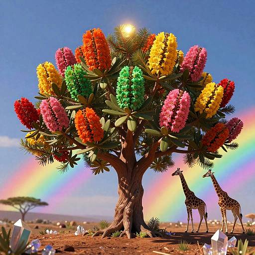 Vibrant Mystical Manzanita Scene