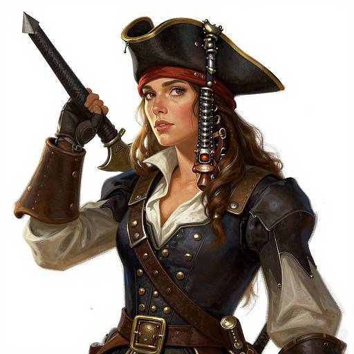Fantasy Female Musketeer Pirate