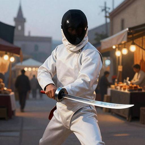 Glass-Blade Duelist in Mirrored Bazaar