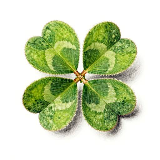 Realistic Photorealistic Clover Drawing