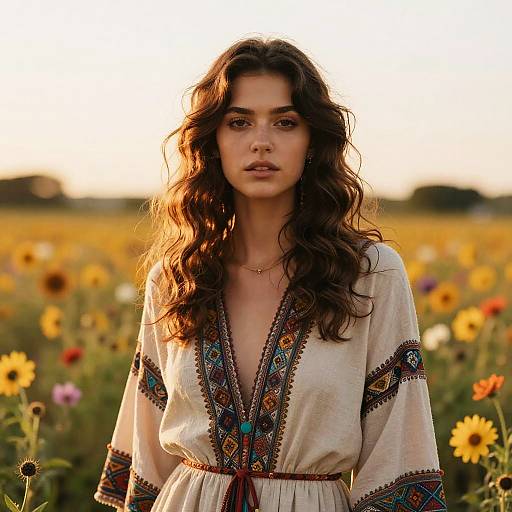 Wavy Blowout in Bohemian Flower Field