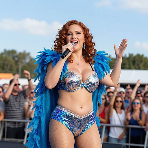 Lively Festival Singing Contest Costume