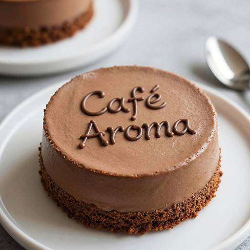 Gourmet Mocha Mousse Cake Photo