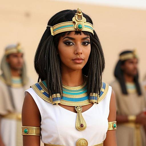 Egyptian Woman and Man Portrait