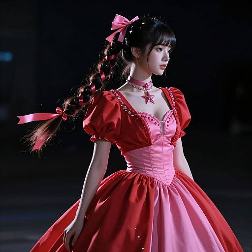 Cinematic Portrait of Elegant Woman