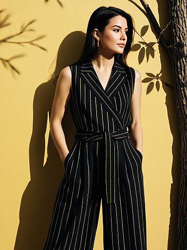 Elegant Fashion Editor in Golden Hour Light