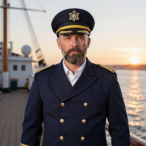 Photorealistic Ship Captain Portrait