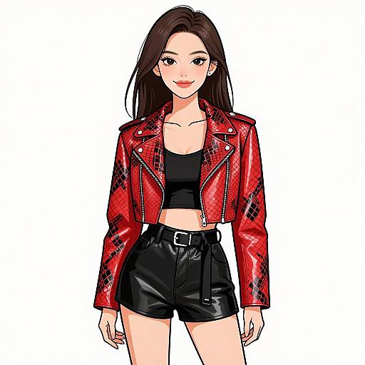 Edgy Street Style Woman Portrait