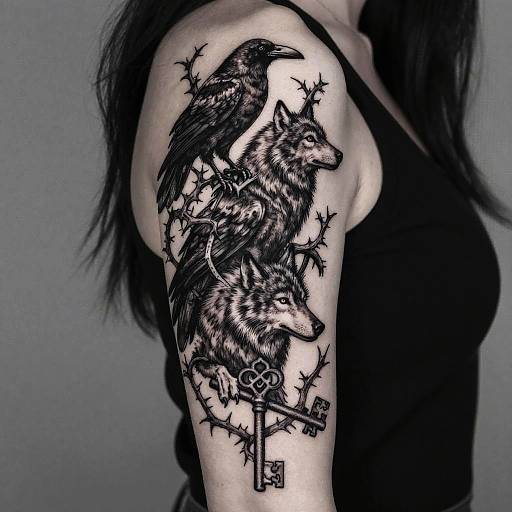 Surreal Gothic Tattoos for Women