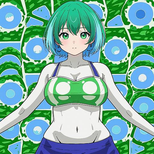 Illustration of Earth-chan, original in the style of Ero kaeru