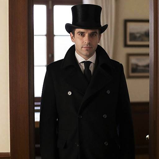 Elegant Man in Stylish Doorway Scene