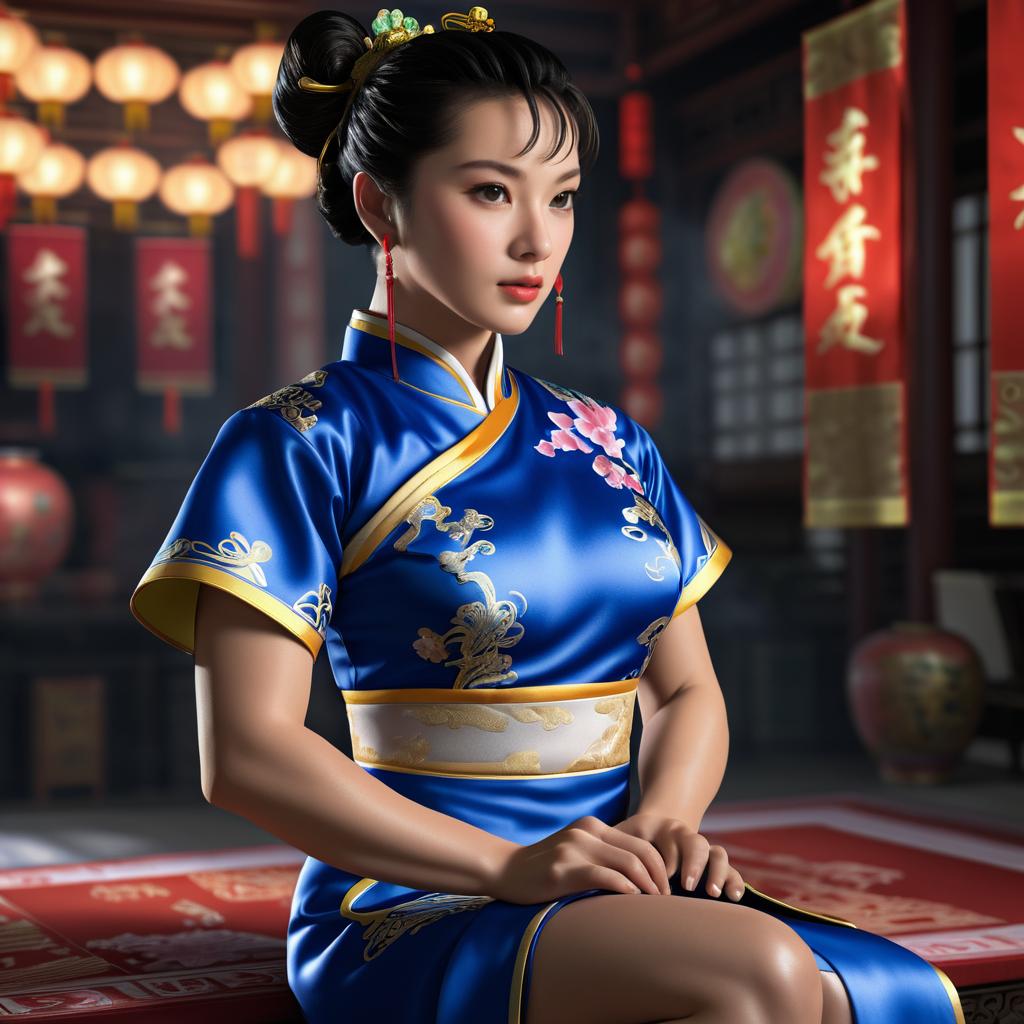 Photorealistic Chun-Li in Cinematic Style