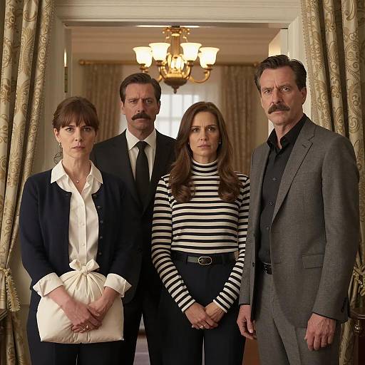 Group Portrait in a Doorway Setting