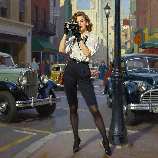 1940s Pin-Up Photographer Portrait