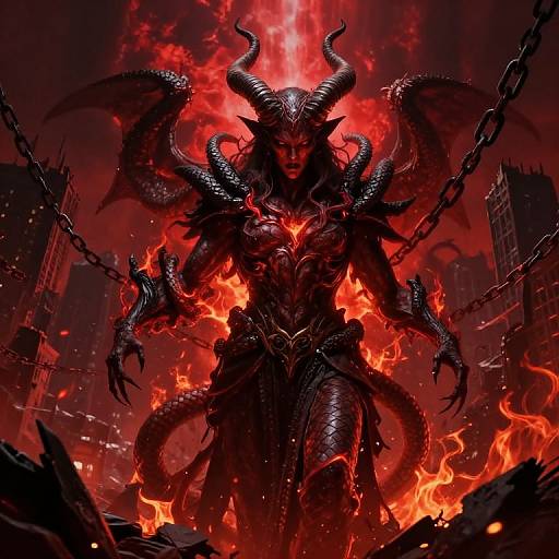 Azazael: Chaos Incarnate in Dark Fantasy