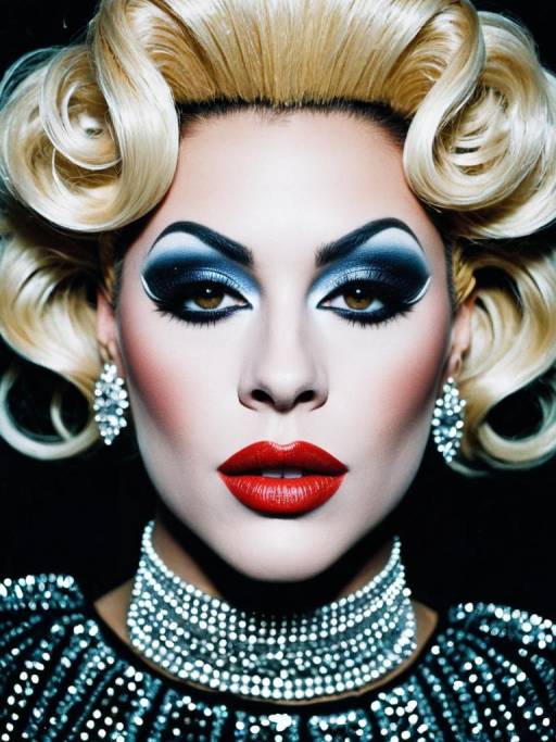 Glamorous Drag Queen Makeup and Costume