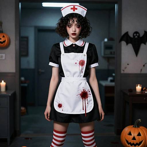 Petite Zombie Nurse Halloween Costume