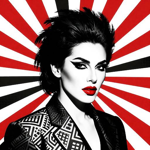 Bold Graphic Pop Art Portrait