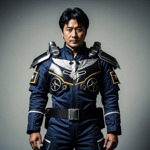 Man in Structured Military Flight Suit Cosplay