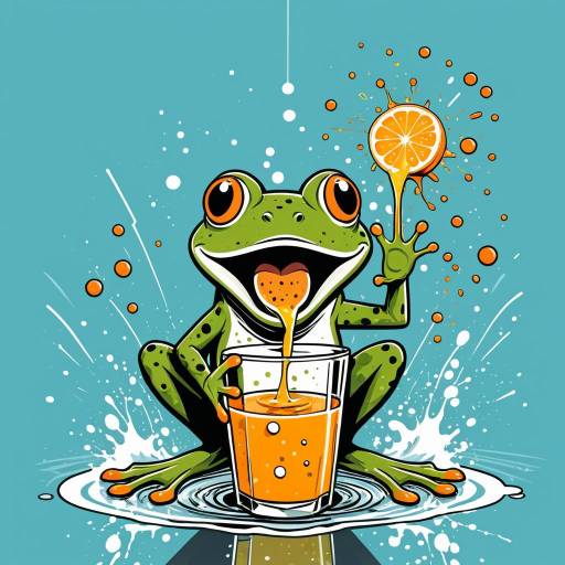 Frog vs Fly: Comic Style Action Frog vs Fly: Comic Style Action