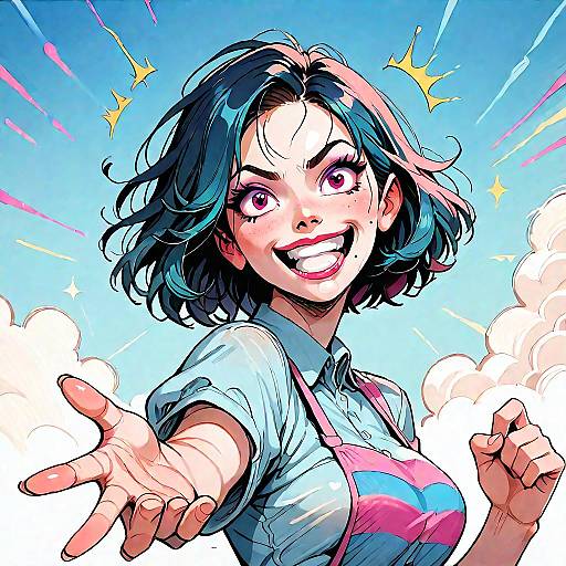 Iridescent Rimlight Muffet Wide Shot