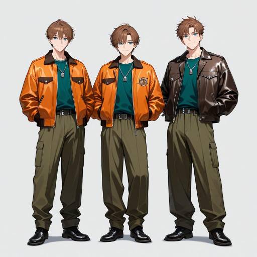 Identical Brothers in Casual Style Identical Brothers in Casual Style