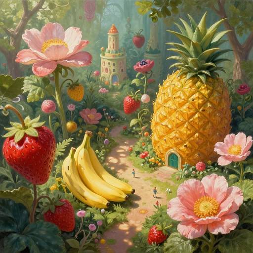 Whimsical Dreamlike Garden Realm