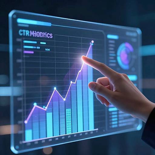 Futuristic CTR Metrics Dashboard