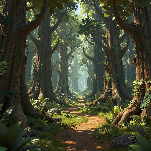3D Fantasy Forest Landscape