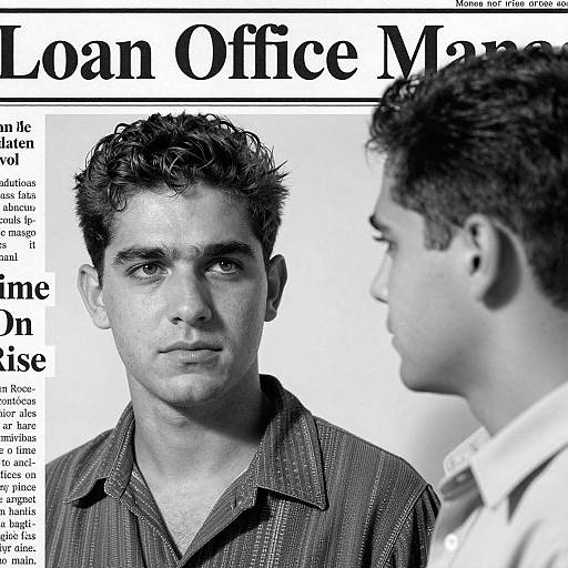 Vintage Newspaper Photo of Two Men