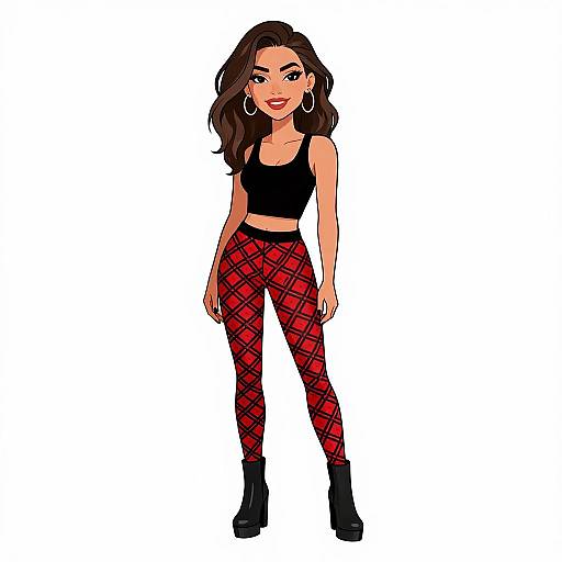 Smiling Woman in Street Style Outfit