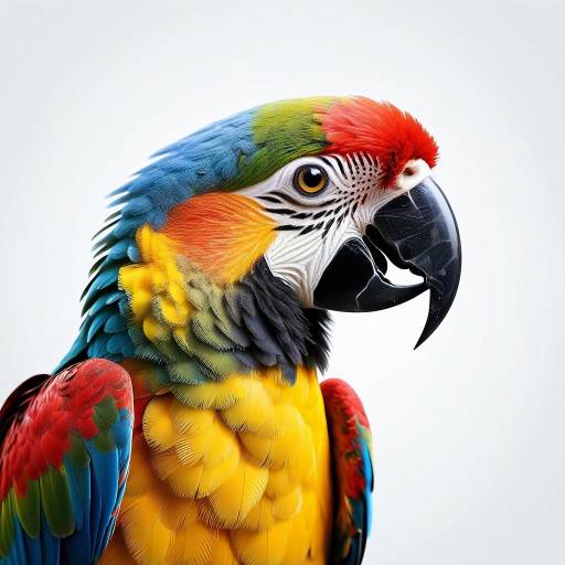 Colorful Macaw Parrot Profile