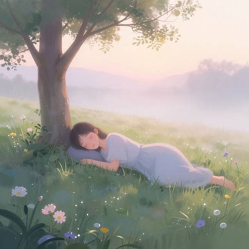 Dreamy Misty Morning Hillrest