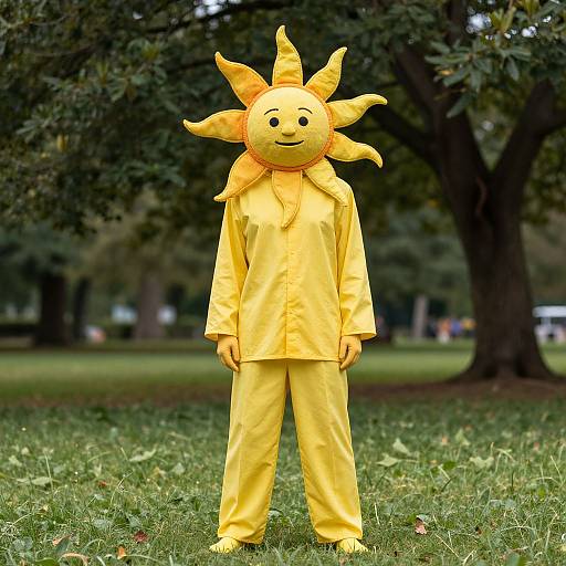 Sun God Costume in Park