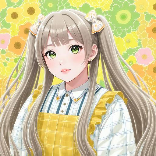 Illustration of Handa roco, idolmaster in the style of Hoshimiya aki