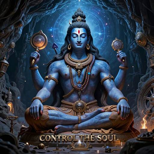 Heroic Shiva in Celestial Cave