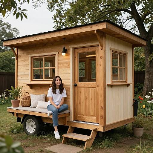 Woman Builds Pocket Mansion Tiny House
