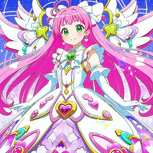 Illustration of Cure prism, hirogaru sky! precure in the style of Chamchami