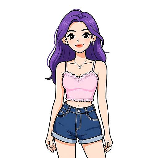 Casual Chic Smiling Woman Portrait