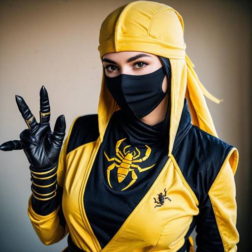 Seductive Scorpion Cosplay in Realistic Photography