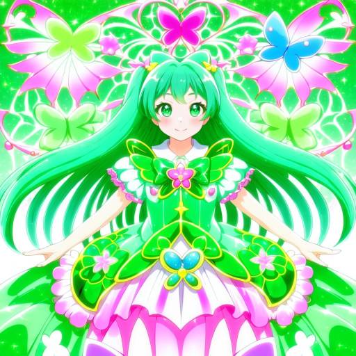 Illustration of Akimoto komachi, precure in the style of Kyo (kuroichigo)