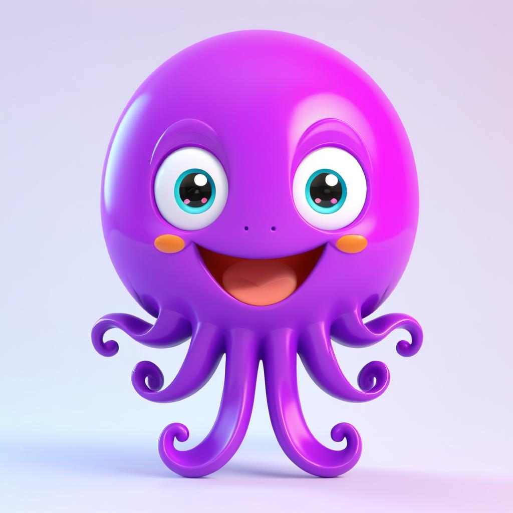 Cheerful Kawaii Octopus Animation Design