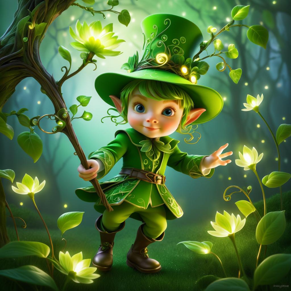 Adventurous Leprechaun in Fantasy Art