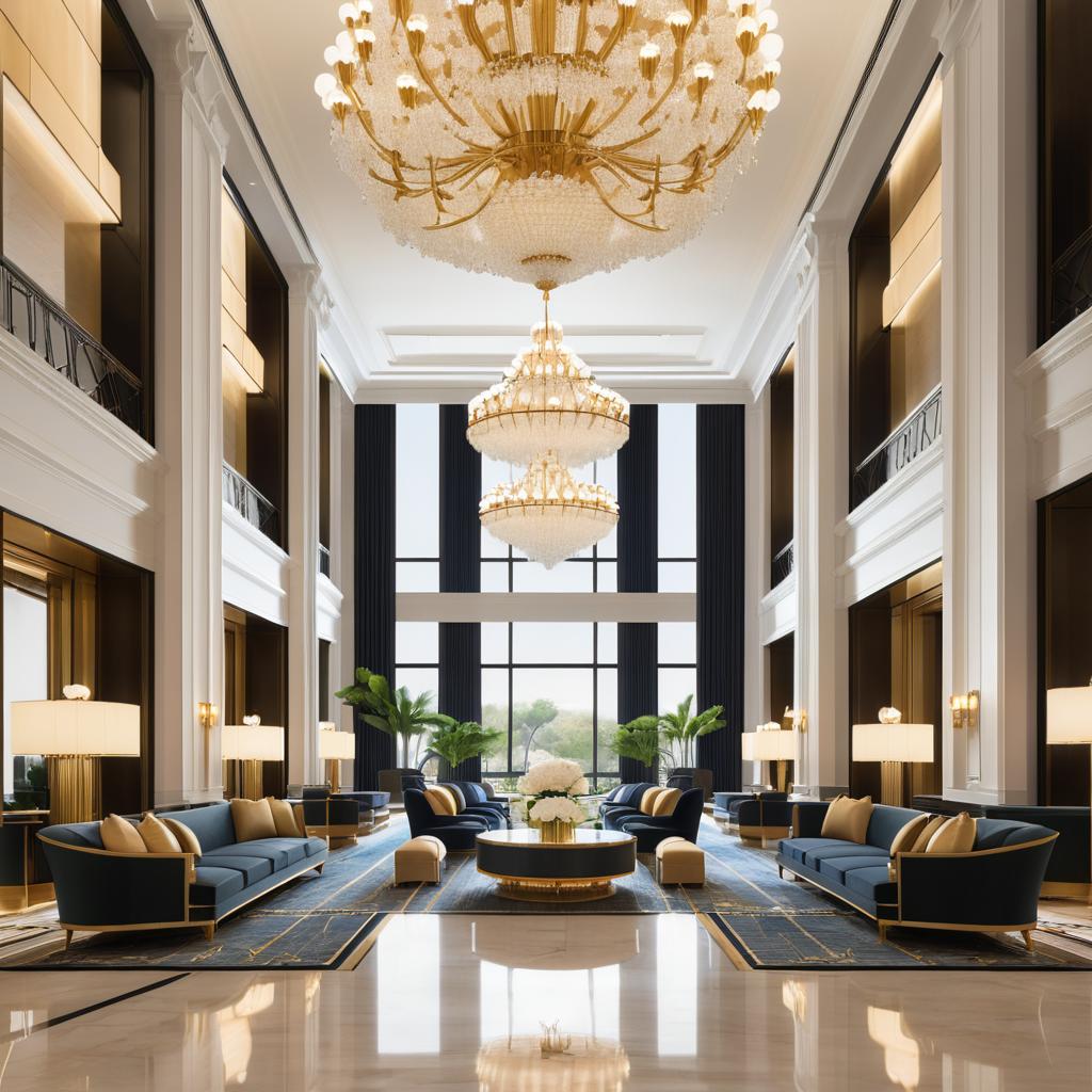 Elegant Classic Hotel Lobby Design Inspiration