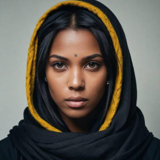 Portrait of a Dark-Skinned Female Character
