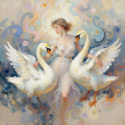 Surreal Leda Swan Fusion