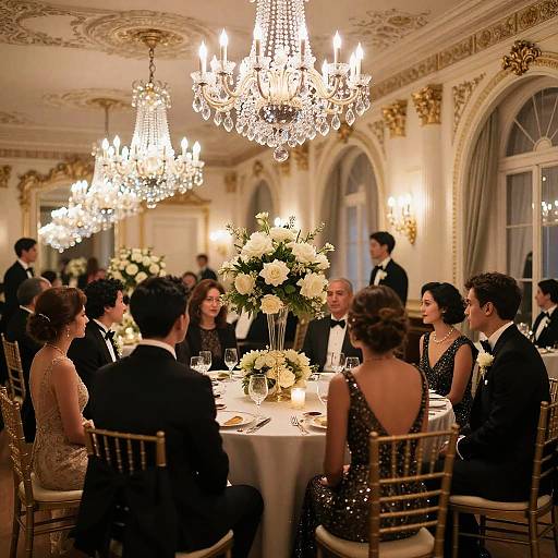 Elegant Ballroom Formal Gathering