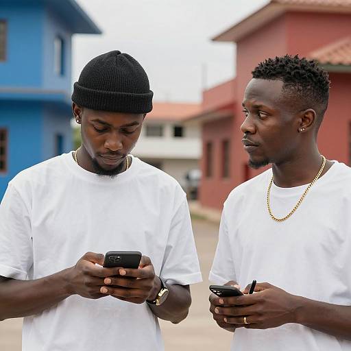 Serious Conversation Between Two Friends