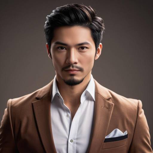 Realistic Portrait of a Stylish Man