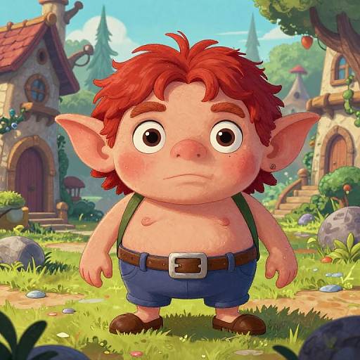 Whimsical Goblin Character Art